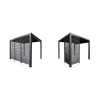 Panel Żaluzjowy Stały 123 cm - Pergola tarasowa MIRADOR Classic i Premium 111- Antracyt